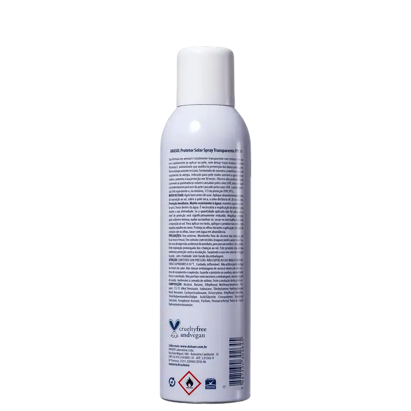 Anasol Spray Transparente FPS 30 - Protetor Solar 200ml