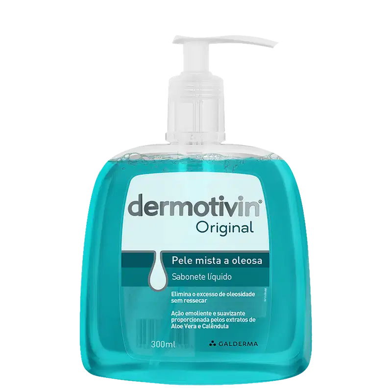 Dermotivin Original Pele Mista - Sabonete Líquido Facial 300ml