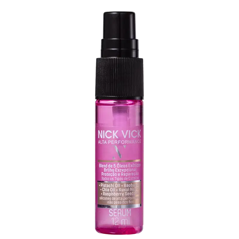 Nick & Vick Brilho Excepcional Proteção e Reparação - Sérum Capilar 12ml