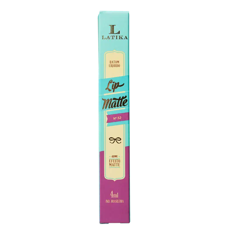 Latika Lip Matte Rosa Nº 52 - Batom Líquido 4ml