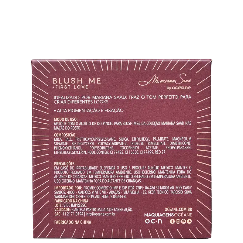 Mariana Saad by Océane Blush Me First Love - Blush 6,5g