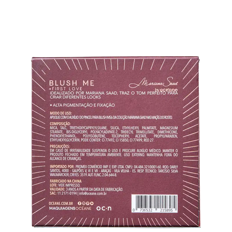 Mariana Saad by Océane Blush Me First Love - Blush 6,5g
