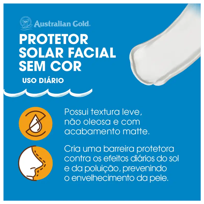 Australian Gold Antipoluição FPS 30 - Protetor Solar Facial 50g