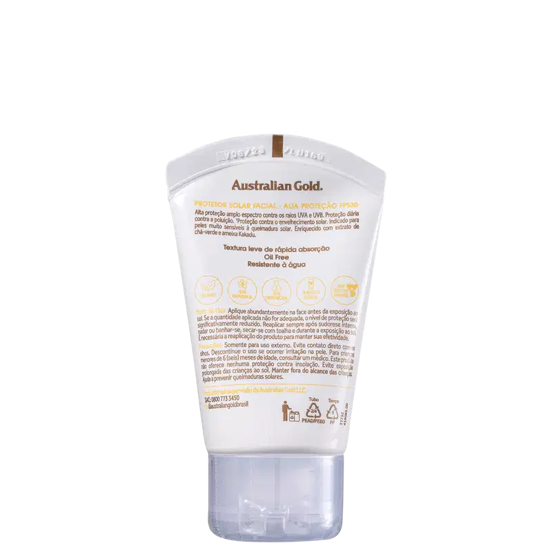 Australian Gold Antipoluição FPS 30 - Protetor Solar Facial 50g