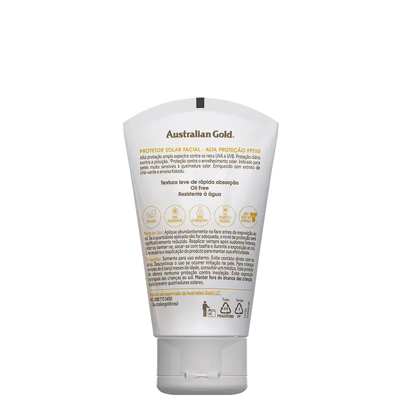 Australian Gold Antipoluição FPS 50 - Protetor Solar Facial 50g