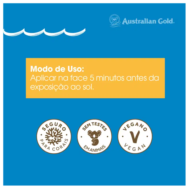 Australian Gold Antipoluição FPS 50 - Protetor Solar Facial 50g