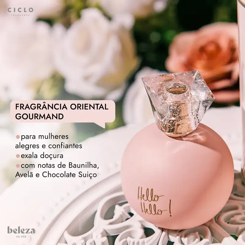 Hello Hello! Nah Cardoso Ciclo Cosméticos Deo Colônia Lata - Perfume Feminino 100ml
