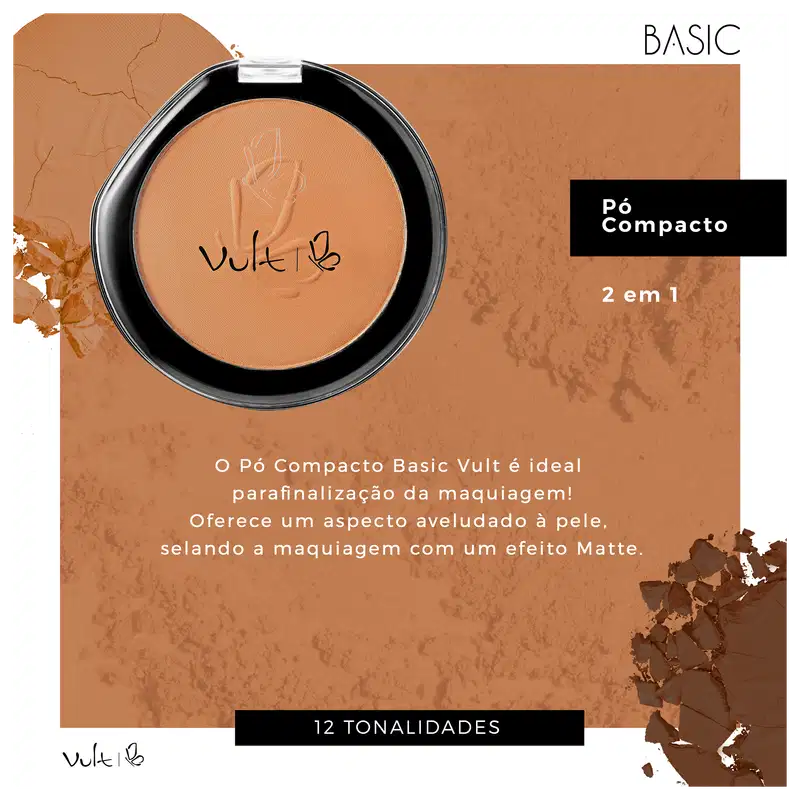 Pó Compacto Basic PC08 9g