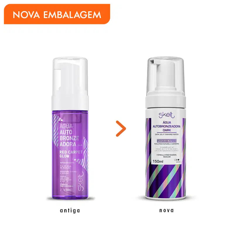 Skelt Red Carpet Glow Dark - Água Autobronzeadora Corporal 150ml