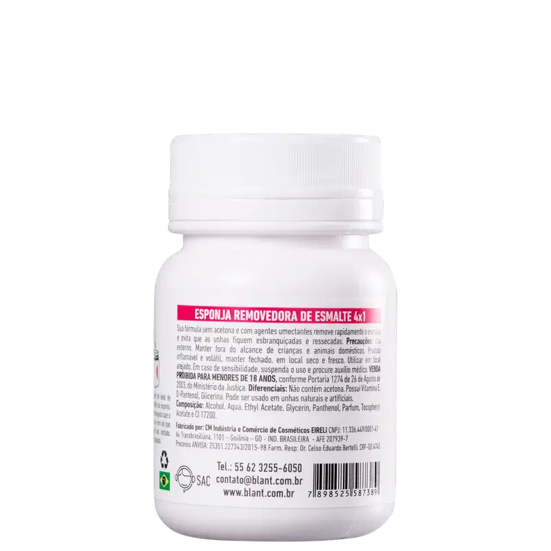 Blant 4x1 - Esponja Removedora de Esmalte 75ml