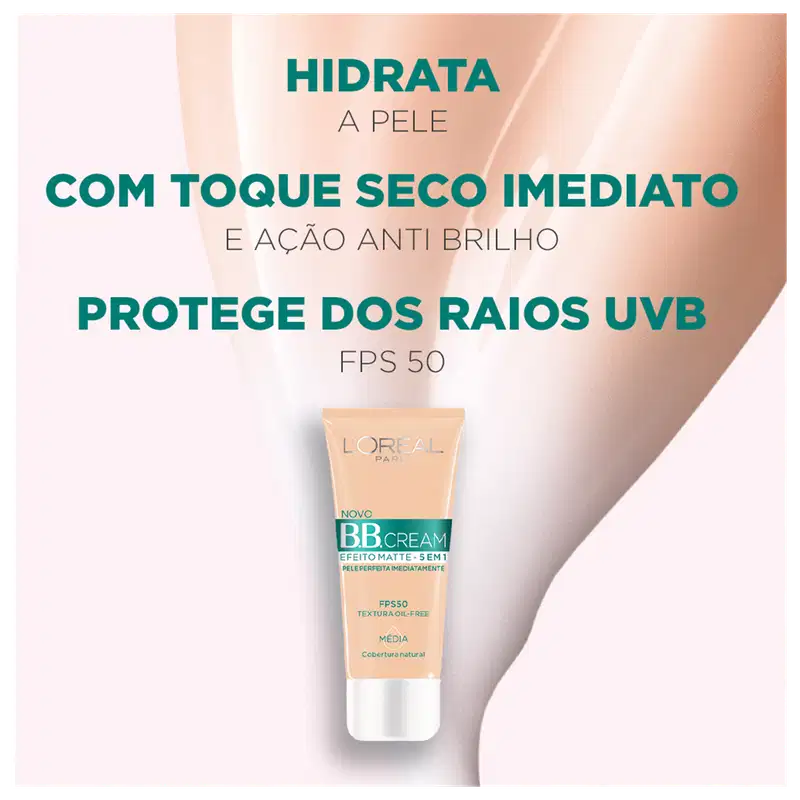 L'Oréal Paris Efeito Matte FPS 50 Shade 4.0 - Base BB Cream 30ml