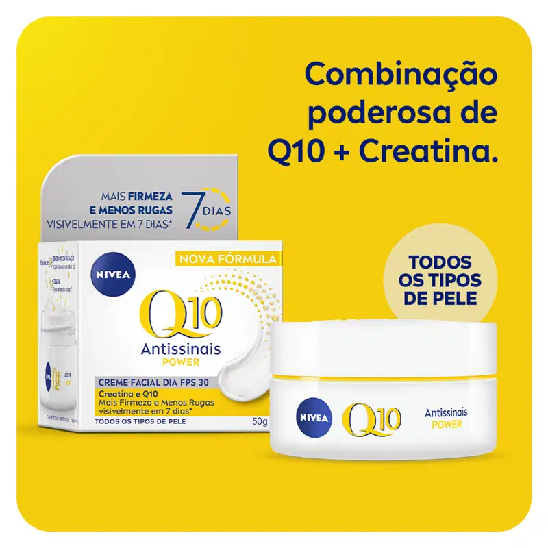 NIVEA Q10 Power Dia FPS 30 - Creme Facial Antissinais 47g