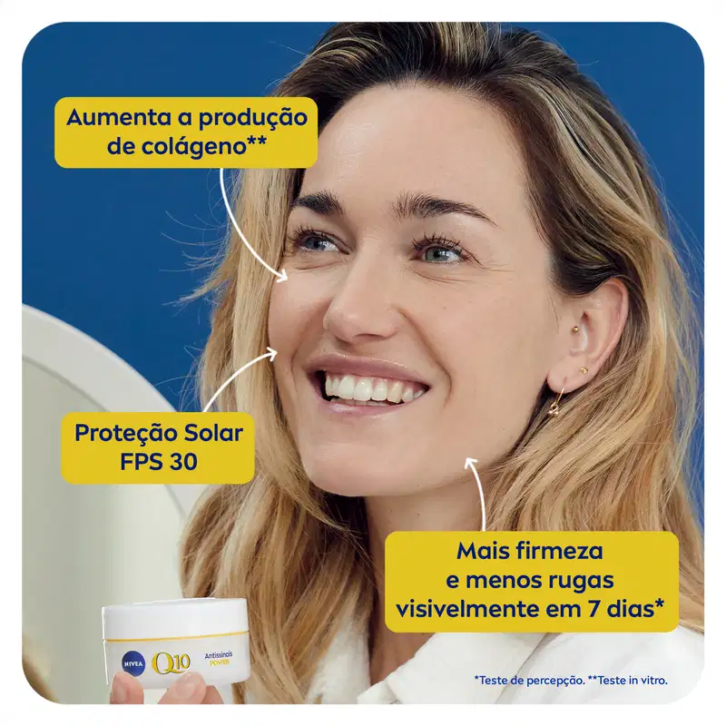 NIVEA Q10 Power Dia FPS 30 - Creme Facial Antissinais 47g