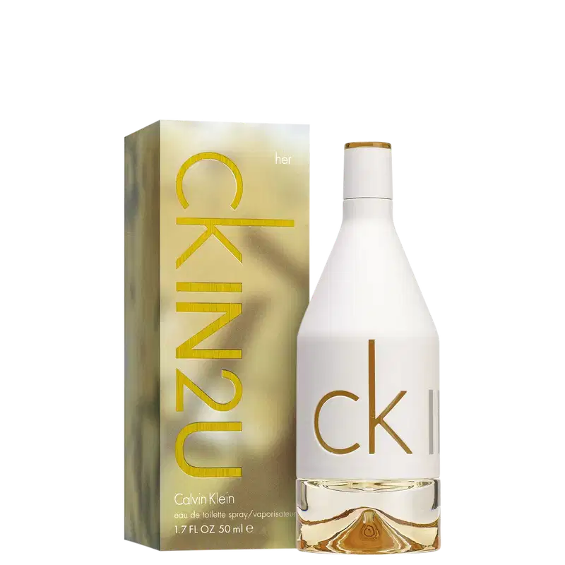 Perfume feminino CK in2U For Her de Calvin Klein. Volumetria 50ml.