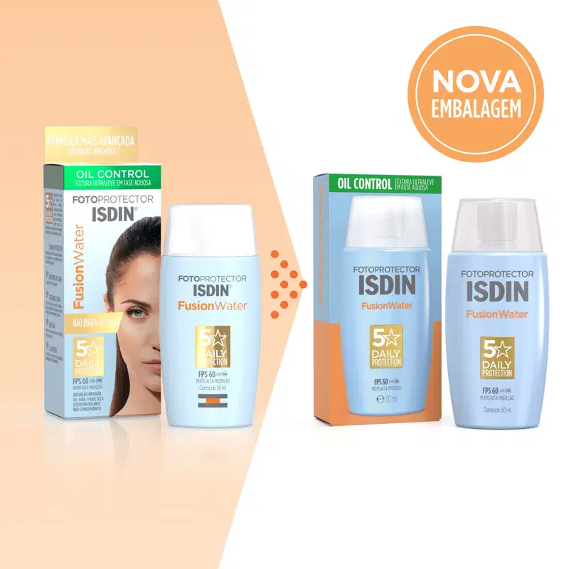 ISDIN Fotoprotector Fusion Water FPS 60 - Protetor Solar Facial 50ml