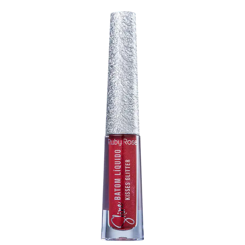 Ruby Rose Shine Kisses Glitter 355 - Batom Líquido 2,1ml