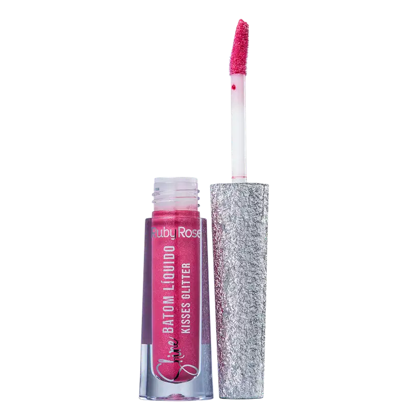 Ruby Rose Shine Kisses Glitter 357 - Batom Líquido 2,1ml