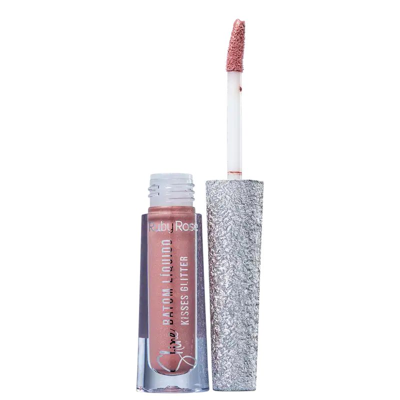 Ruby Rose Shine Kisses Glitter 360 - Batom Líquido 2,1ml
