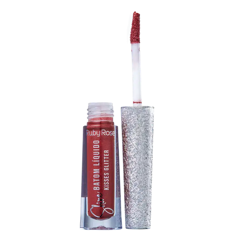 Ruby Rose Shine Kisses Glitter 366 - Batom Líquido 2,1ml