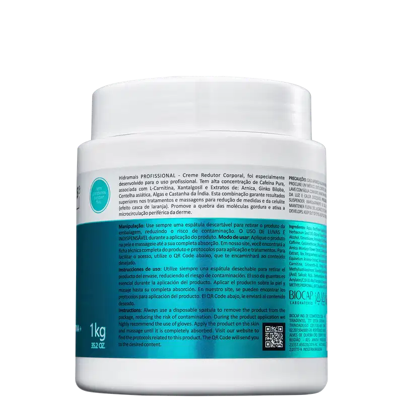 Hidramais Redutor Corporal - Creme de Massagem 1000g