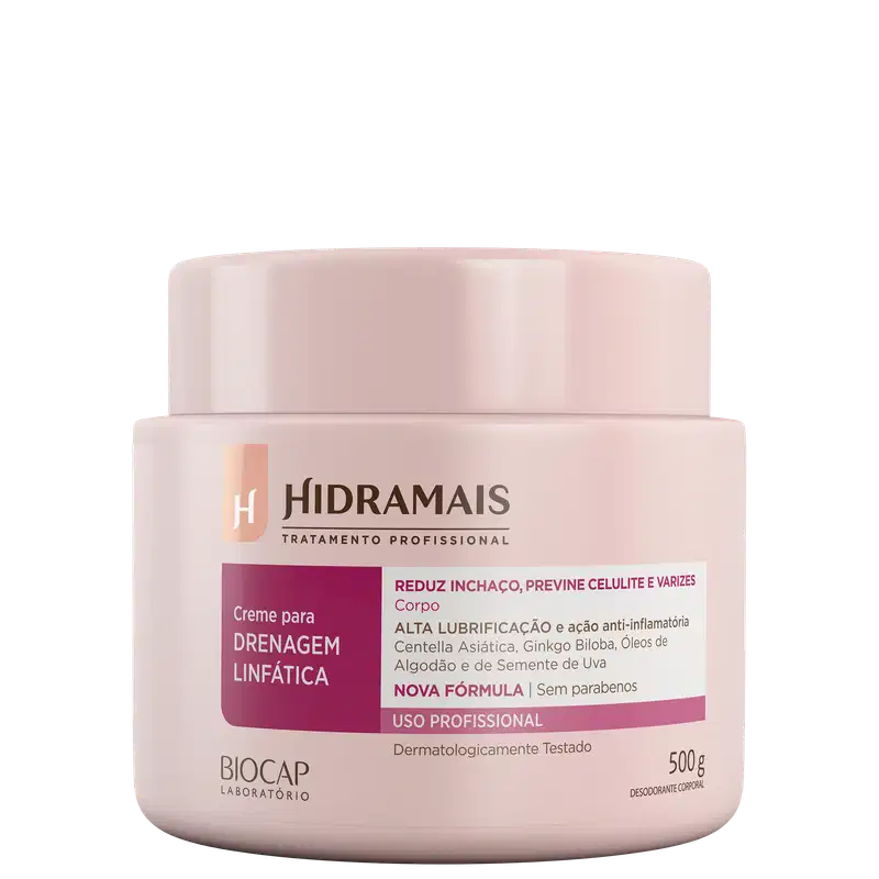 Hidramais Drenagem Linfática - Creme de Massagem 500g