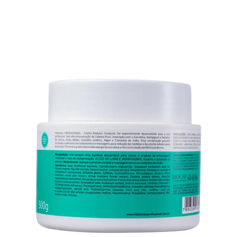 Hidramais Redutor Corporal Cafeína - Redutor de Medidas 500g
