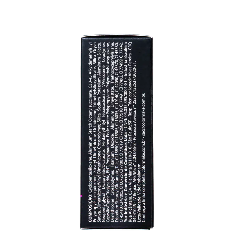 Colormake Paint Stick 8040 Preto - Base Crermosa em Bastão 20g