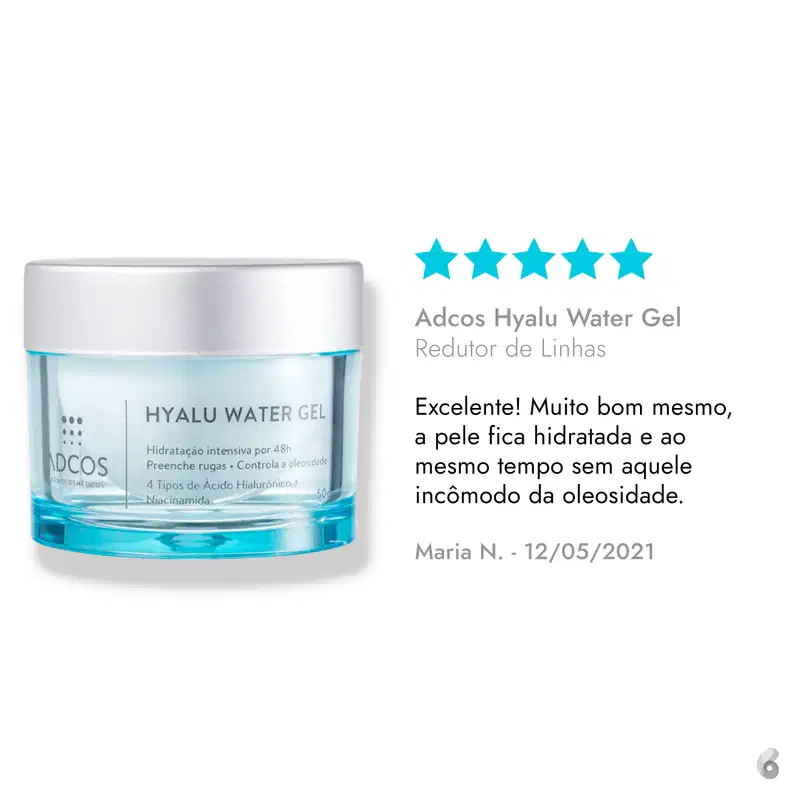 Adcos Hyalu Water Gel - Redutor de Linhas 50g