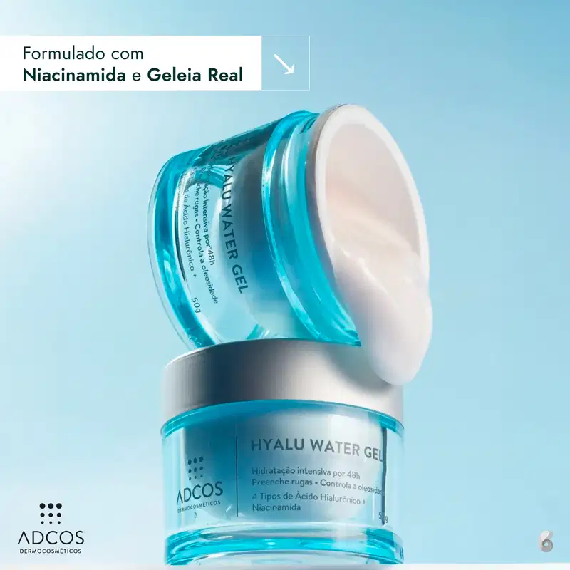 Adcos Hyalu Water Gel - Redutor de Linhas 50g