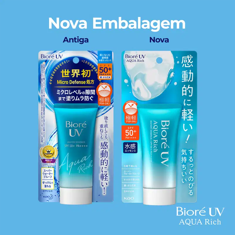 Bioré Aqua Rich Watery Essence FPS 50 - Protetor Solar Facial 50g