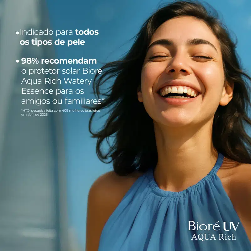 Bioré Aqua Rich Watery Essence FPS 50 - Protetor Solar Facial 50g