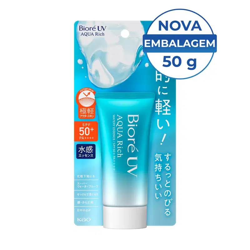Bioré Aqua Rich Watery Essence FPS 50 - Protetor Solar Facial 50g