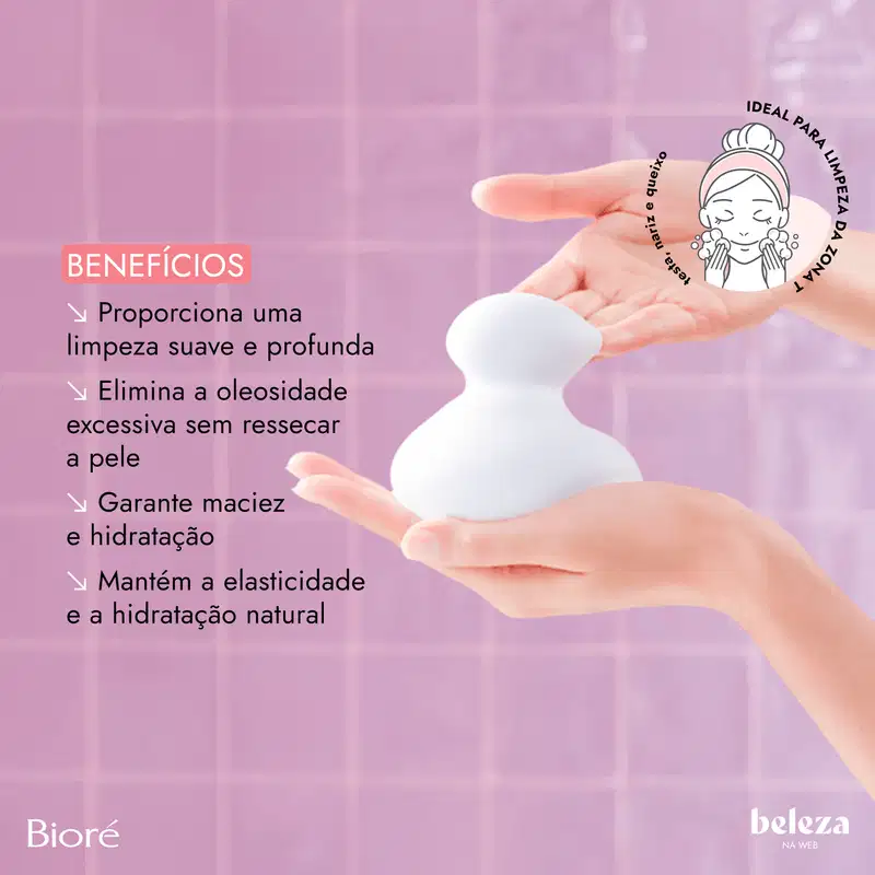 Bioré Marshmallow Whip Facial Cleansing Moisture - Sabonete Facial 150ml