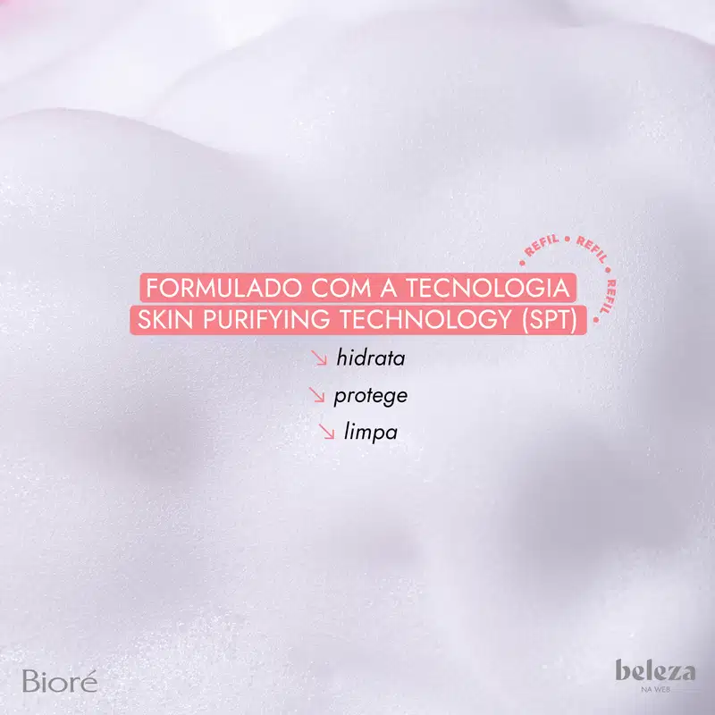Bioré Marshmallow Whip Facial Cleansing Moisture Refil - Sabonete Facial 130ml