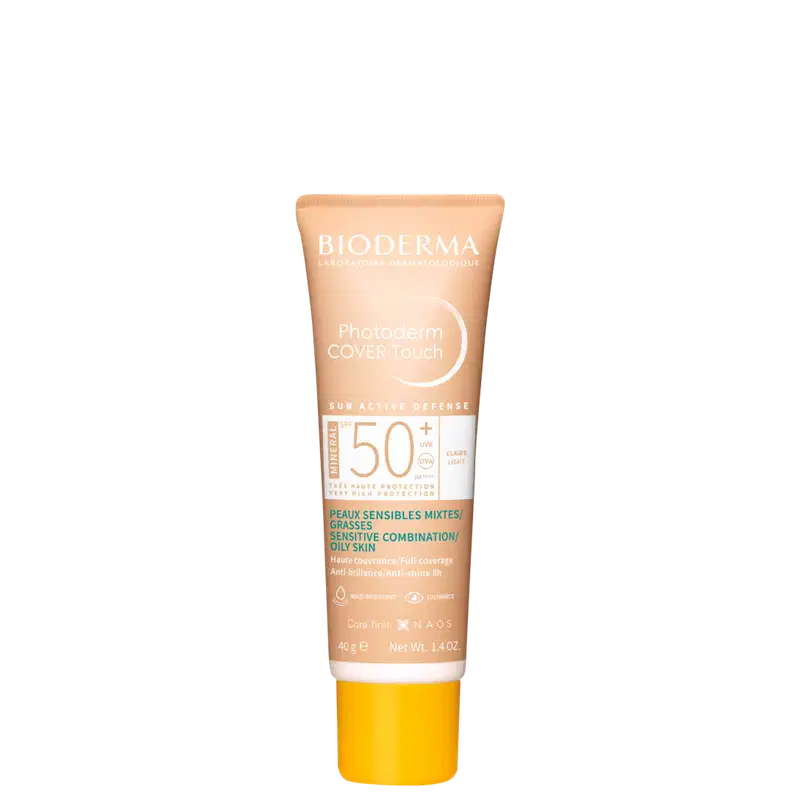 Bioderma Photoderm Cover Touch Mineral FPS 50+ 2.0 - Protetor Solar Facial 40g