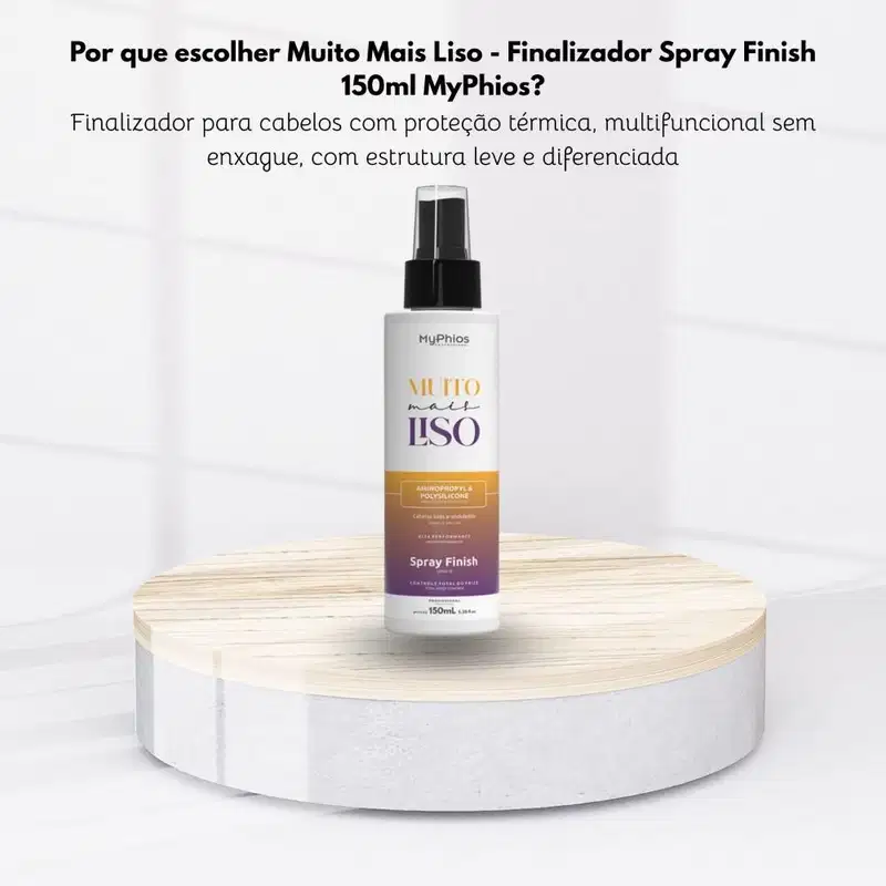 MyPhios Finalizador Spray Muito Liso Controle Frizz 150 ml