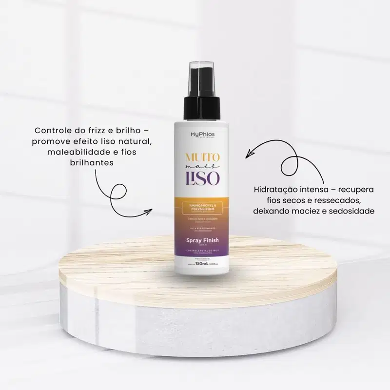 MyPhios Finalizador Spray Muito Liso Controle Frizz 150 ml