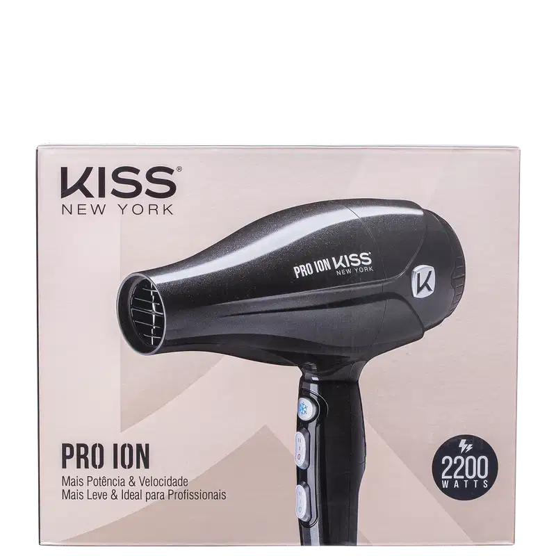 Kiss New York Pro Ion 127V - Secador de Cabelo