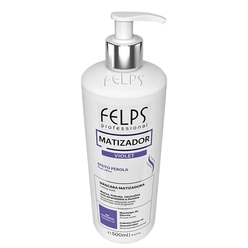 Felps Professional Color Magic Clay 4K Violet Efeito Pérola - Máscara Matizadora 500ml