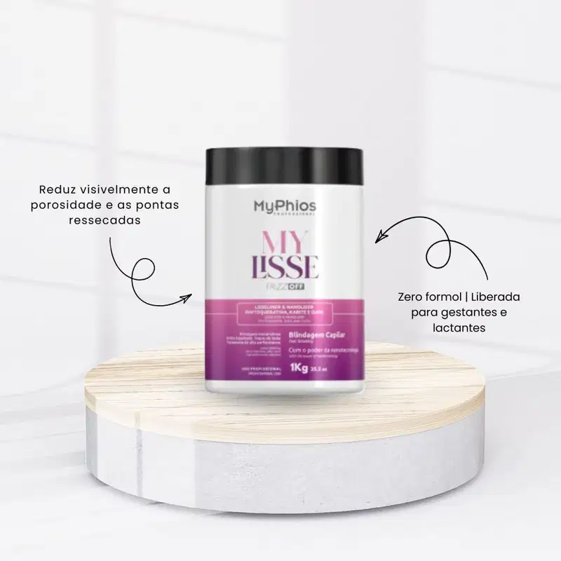MyPhios Mascara Blindagem Frizz Off Cabelos Sedosos 1 KG