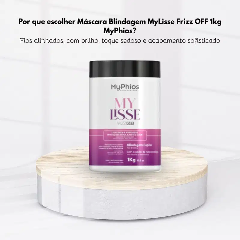 MyPhios Mascara Blindagem Frizz Off Cabelos Sedosos 1 KG
