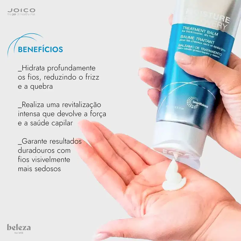 Joico Moisture Recovery Treatment Balm Smart Release - Máscara Capilar 250ml