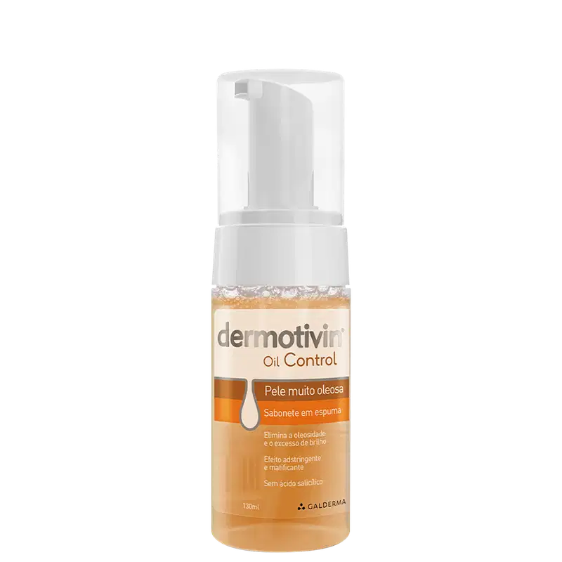 Dermotivin Oil Control Pele Oleosa - Espuma de Limpeza Facial 130ml