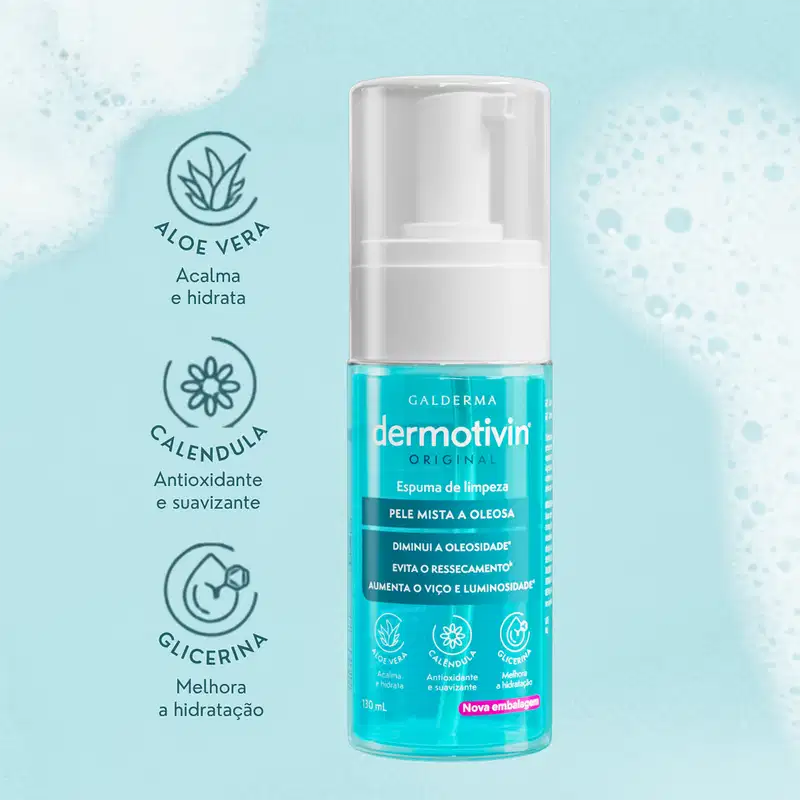 Dermotivin Original - Espuma de Limpeza Facial 130ml