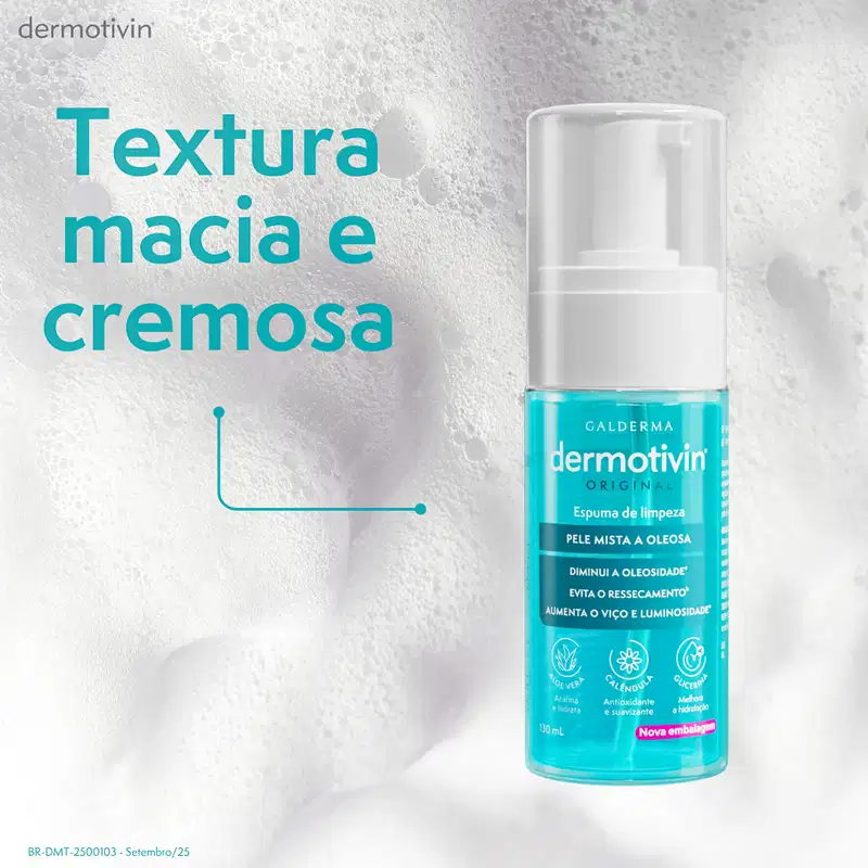 Dermotivin Original - Espuma de Limpeza Facial 130ml