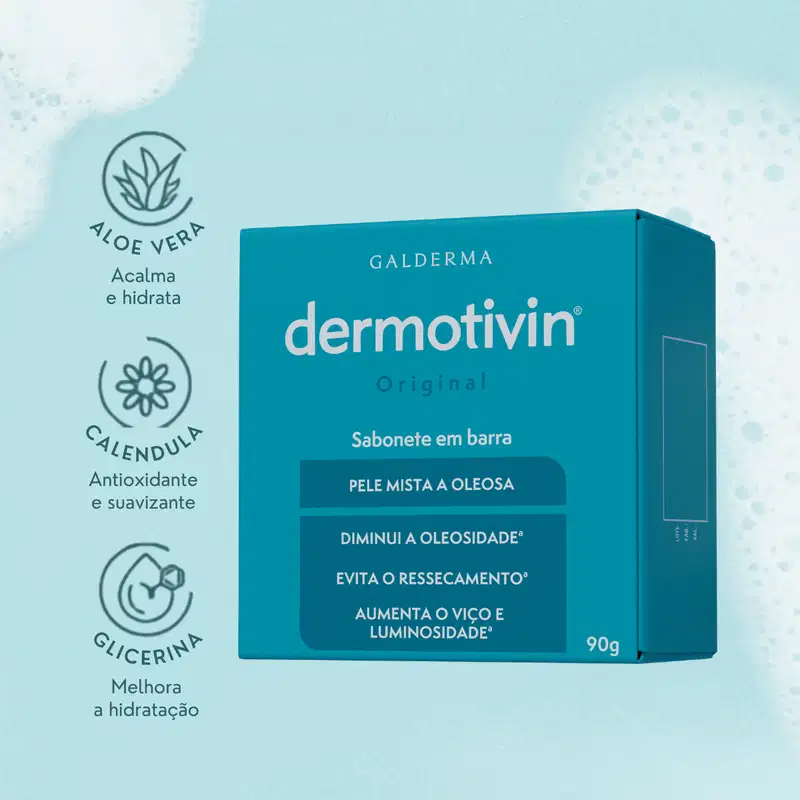 Dermotivin Original - Sabonete em Barra Facial 90g