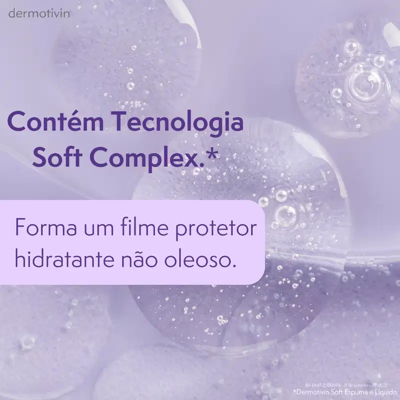 Dermotivin Soft Soft Pele Seca ou Sensibilizada - Espuma de Limpeza Facial 130ml