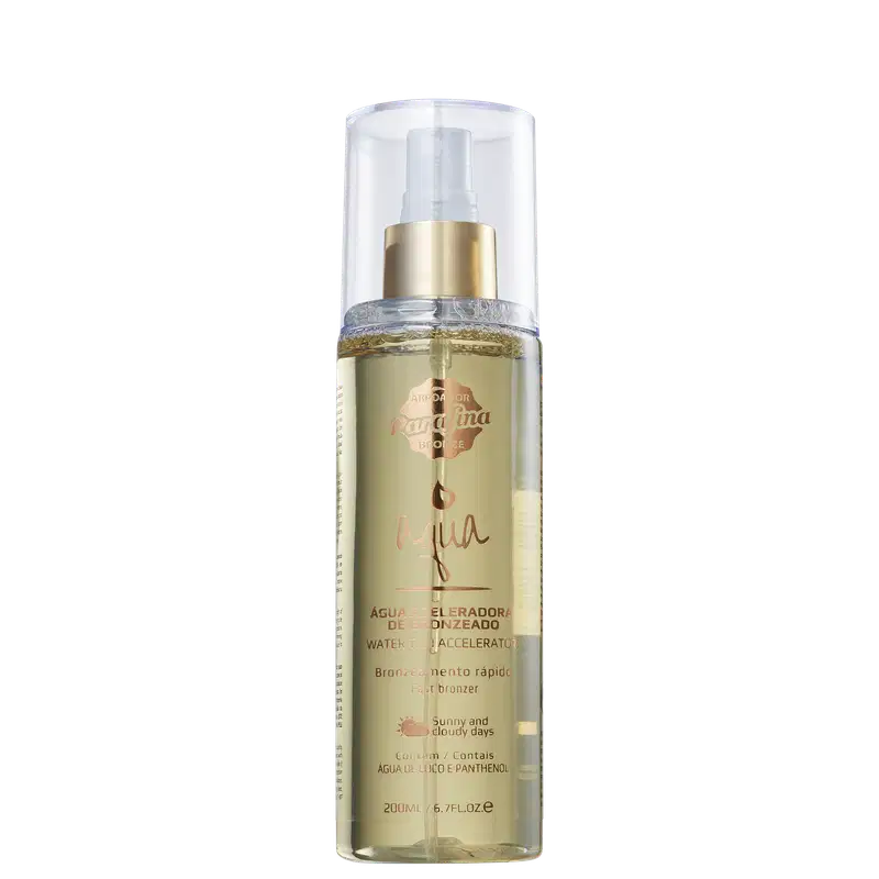 Parafina Bronze AQUA Água Aceleradora de Bronzeado - Loção Bronzeadora 200ml