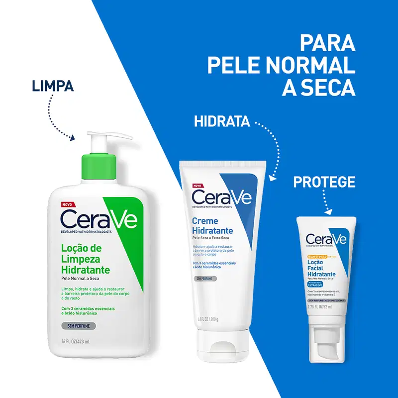 CeraVe para Pele Seca a Extra Seca - Creme Hidratante 200g