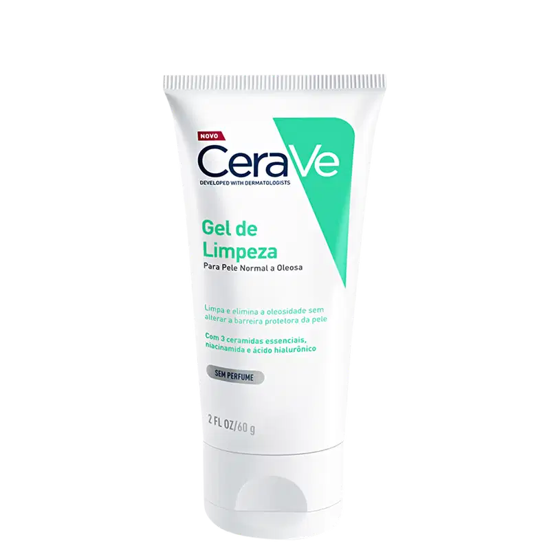 CeraVe Peles Equilibradas a Oleosas - Gel de Limpeza Facial 60g